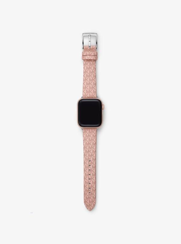 Damske Smart Hodinky Michael Kors Logo Strap For Apple® Ruzove - Hodinky Michael Kors Obchod | LUEOY-3186